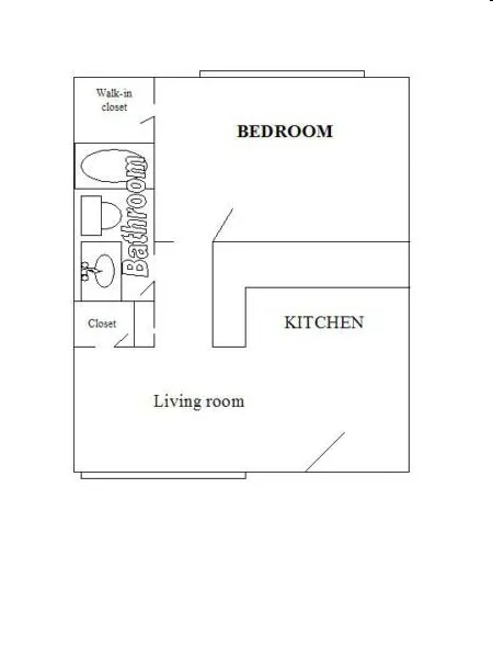 One Bedroom floor plan